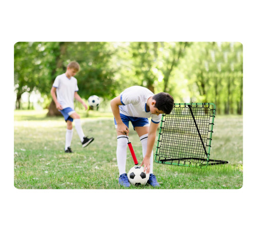 Сітка тренувальна для футболу Neo-Sport Rebounder 120 x 120 см, чорно-зелена