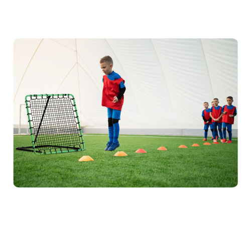 Сітка тренувальна для футболу Neo-Sport Rebounder 120 x 120 см, чорно-зелена