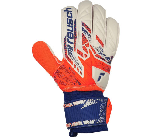 Рукавички воротарські Reusch Attrakt Solid 5570516 2500 р.10, біло-помаранчеві