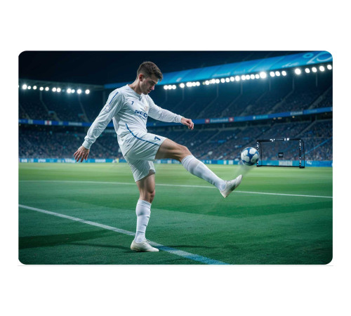 Ворота футбольні Neo‑Sport Hexagon NS‑472 300 х 200 х 120 см, чорні