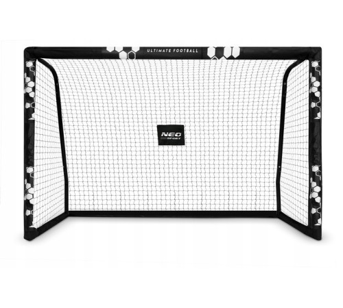 Ворота футбольні Neo‑Sport Hexagon NS‑472 300 х 200 х 120 см, чорні