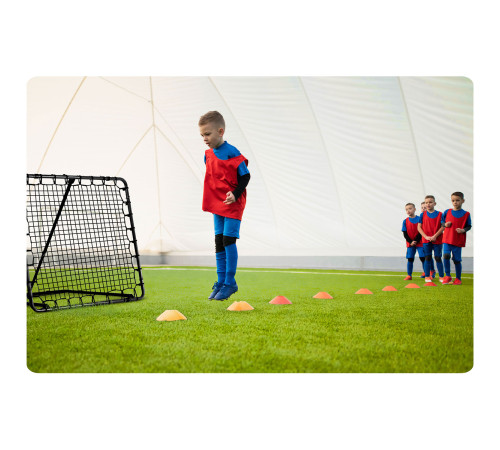 Сітка тренувальна для футболу Neo-Sport NS-1490 Rebounder 120 x 120 х 107 см, чорні