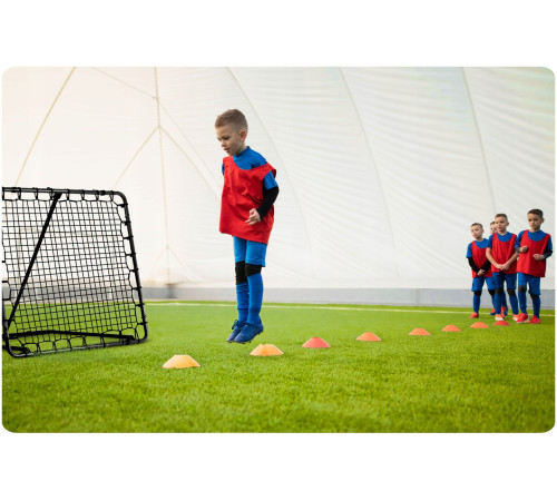 Сітка тренувальна для футболу Neo-Sport NS-1490 Rebounder 120 x 120 х 107 см, чорні