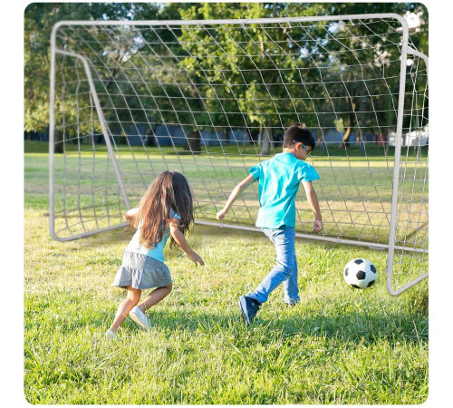 Ворота футбольні Neo-Sport NS-496 300 x 200 x 90 см, білі