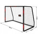 Ворота футбольні Neo‑Sport Dots NS‑473 300 х 200 х 120 см, чорно-червоні