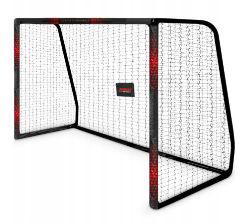 Ворота футбольні Neo‑Sport Dots NS‑473 300 х 200 х 120 см, чорно-червоні