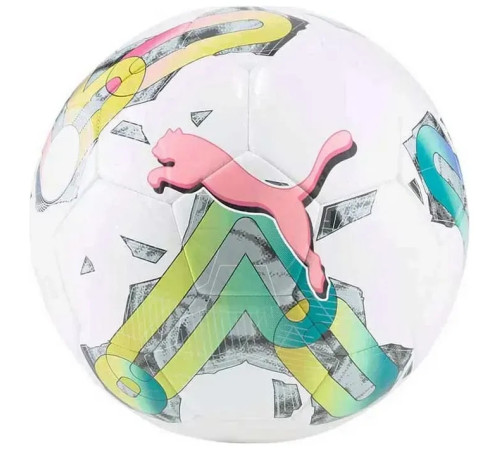 М'яч футбольний Puma Orbita 4 HYB (FIFA Basic) розмір 4, біло-рожевий