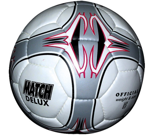 М'яч футбольний Match Deluxe розмір 5, сірий