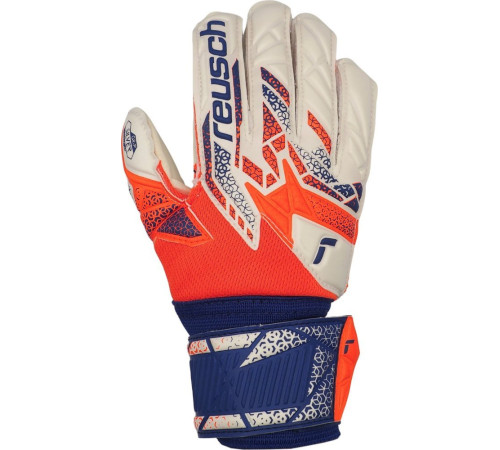 Рукавички воротарські Reusch Attrakt Silver Junior 5572214 2500 р.5, помаранчево-сині