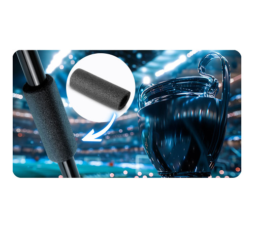 Ворота футбольні Neo‑Sport NS‑497 300 х 200 х 90 см, чорні