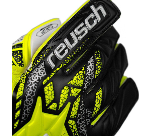 Рукавички воротарські Reusch Attrakt Grip 5570815 2014 р.9,5, жовто-чорні