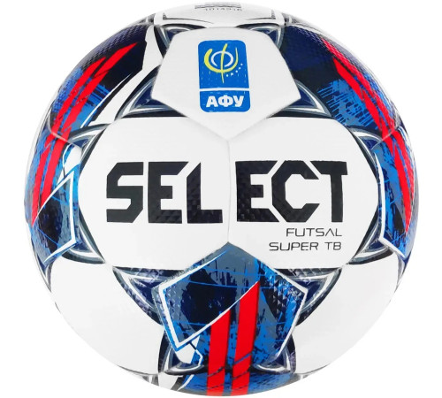 М'яч для футзалу Select Futsal Super TB (FIFA QUALITY PRO) v22 АФУ, розмір 4, біло-червоний