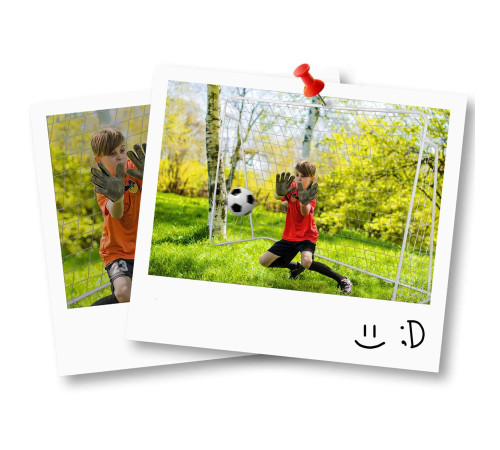 Ворота футбольні Neo-Sport 245 x 155 x 80 см, білі