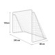 Ворота футбольні Neo-Sport 245 x 155 x 80 см, білі