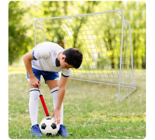 Ворота футбольні Neo-Sport 245 x 155 x 80 см, білі