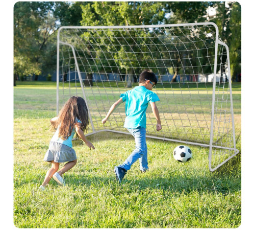 Ворота футбольні Neo-Sport 245 x 155 x 80 см, білі