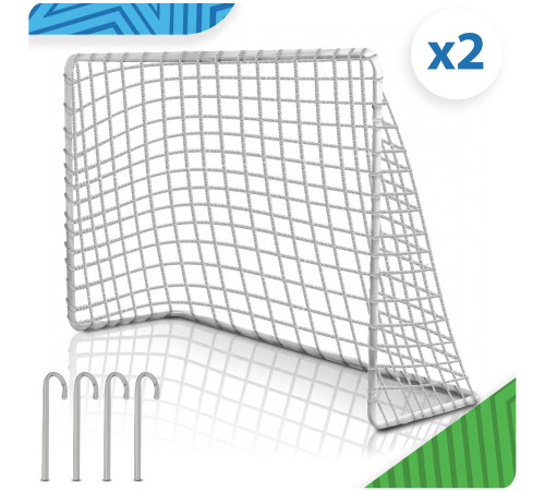Ворота футбольні Neo‑Sport NS‑485-2 183 х 122 х 61 см, білі