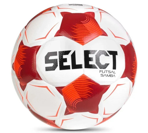 М'яч футзальний Select Futsal Samba v26 розмір 4, біло-червоний