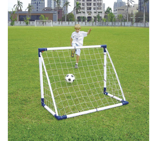 Ворота футбольні Outdoor-Play JC-319A 122 х 91,5 х 60 см, біло-сині