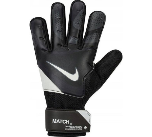 Рукавички воротарські Nike MATCH JUNIOR FJ4864-011 р. 6, чорно-білі