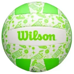 М'яч волейбольний Wilson STAMP VB розмір 5, біло-зелений