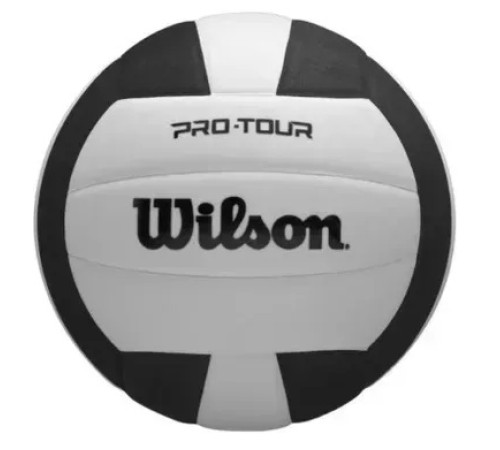 М'яч волейбольний Wilson PRO TOUR VB NEW розмір 5, чорно-білий