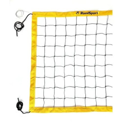 Сітка волейбольна Romi Sport 0,27 см, 850 см, жовта