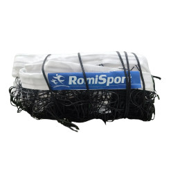 Сітка волейбольна Romi Sport 0,27 см, 850 см, чорно-біла