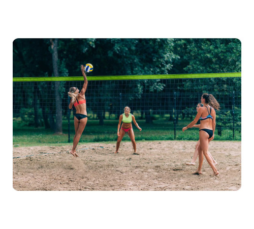 Сітка та рамка для волейболу та бадмінтону 570 см