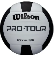 М'яч волейбольний Wilson Pro tour VB розмір 5, чорно-білий