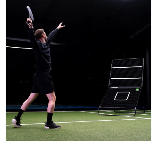 Сітка тренувальна для тенісу EXIT Smash Padel Rebounder 202 х 124 х 164 см, чорна