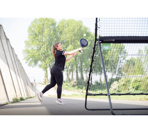 Сітка тренувальна для тенісу EXIT Smash Padel Rebounder 202 х 124 х 164 см, чорна