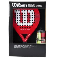 Ракетка для падел-тенісу Wilson Pack Optix XP, червона