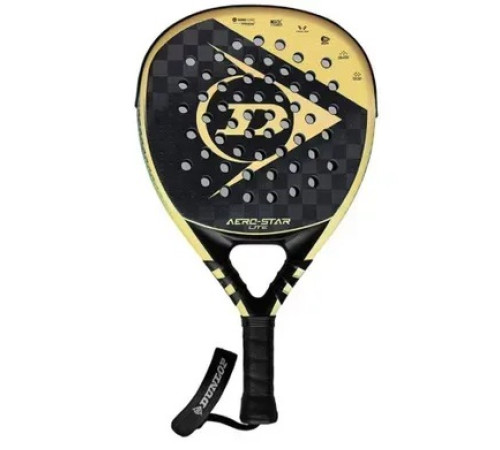 Ракетка для падел тенісу Dunlop Aerostar lite 2023, чорно-золотиста
