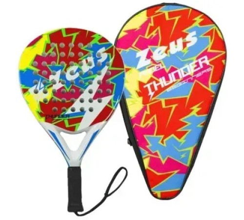 Ракетка для падел тенісу Zeus Racchetta Thunder, різнокольорова
