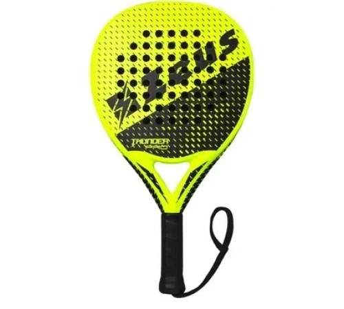 Ракетка для падел тенісу Zeus RACCHETTA THUNDER PRO, чорно-зелений