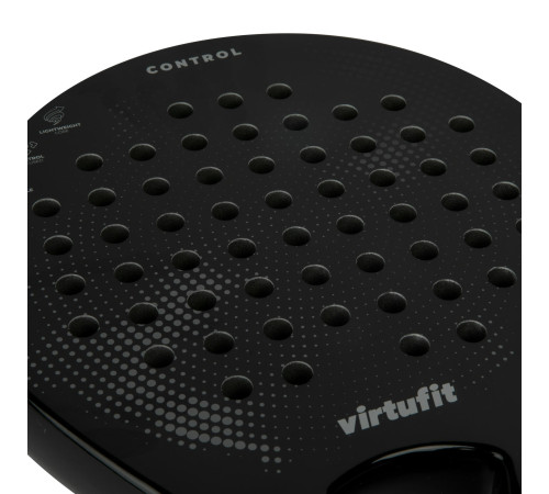 Ракетка для падел тенісу VIRTUFIT CONTROL, чорно-сіра