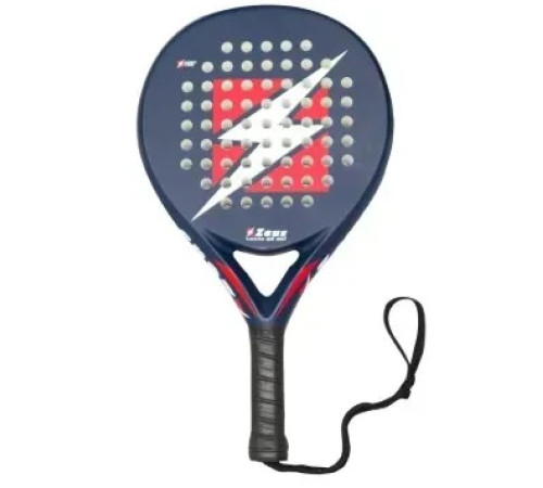 Ракетка для падел тенісу Zeus Racchetta, чорно-червона