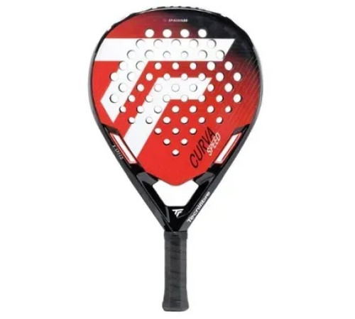 Ракетка для падл тенісу Tecnifibre Padel CURVA SPEED, чорно-червона
