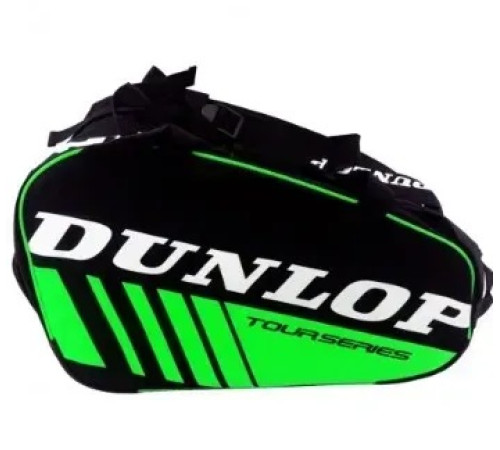 Сумка для падел тенісу Dunlop, чорно-зелена
