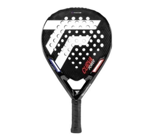Ракетка для падл тенісу Tecnifibre Padel CURVA POWER, чорно-біла
