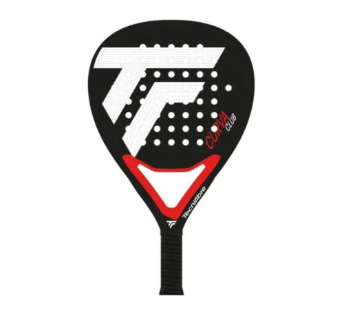 Ракетка для падл тенісу Tecnifibre Padel CURVA CLUB, чорно=біла