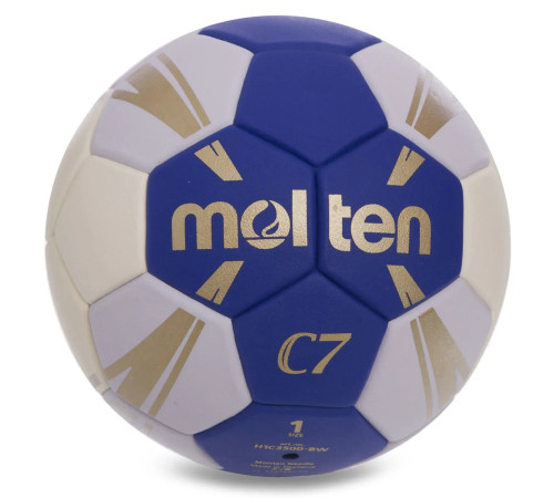 М'яч гандбольний MOLTEN C7 розмір 1, біло-синій