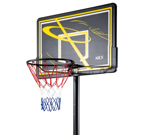 Стійка баскетбольна NILS ZDK019E 305 см, чорно-жовта