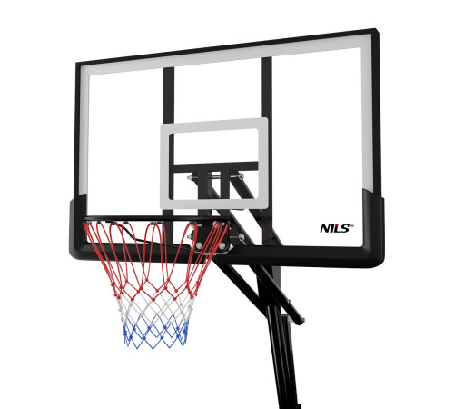 Стійка баскетбольна NILS ZDK024 317 см, чорно-біла