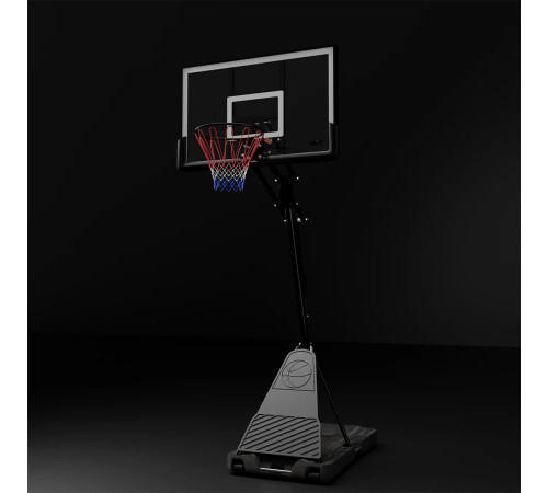 Стійка баскетбольна NILS ZDK024 317 см, чорно-біла