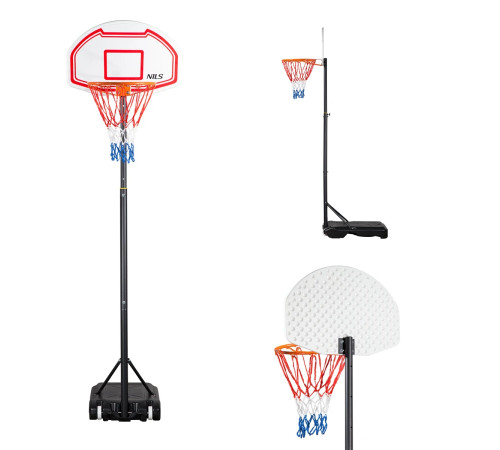Стійка баскетбольна NILS ZDK018 210 см, різнокольорова