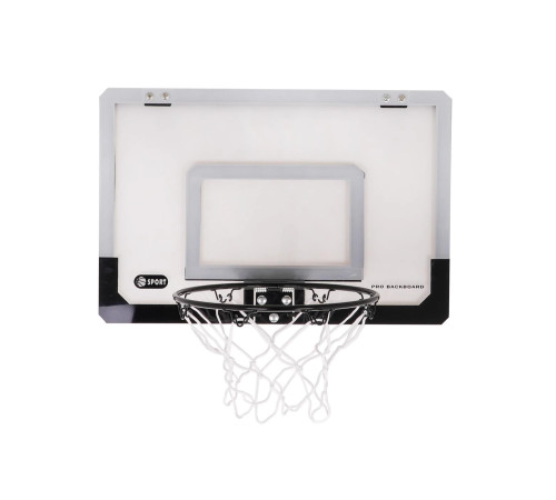 Щит баскетбольний Ramiz AT-828 45,5 x 30,5 см, м'яч + насос, чорно-сірий