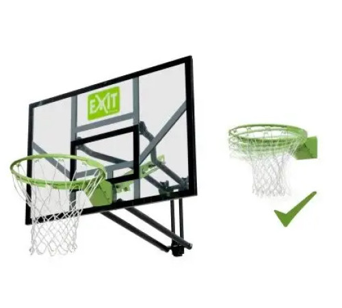 Щит баскетбольний Exit Toys 116 х 108 см, чорно-зелений