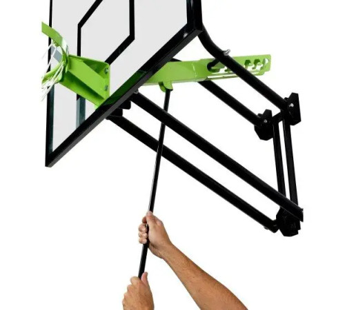 Щит баскетбольний Exit Toys 116 х 108 см, чорно-зелений